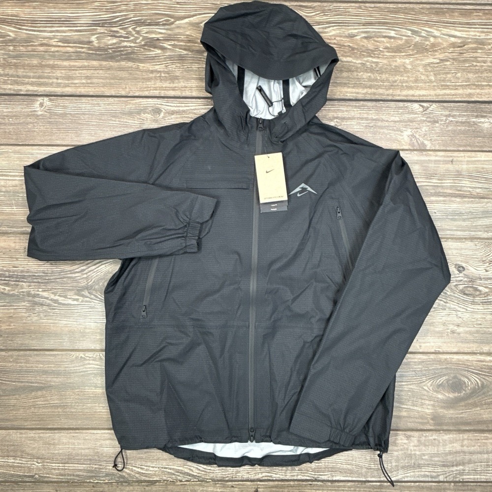 Nike Trail Women's Storm-FIT ADV Running Jacket Black Nylon LARGE FV6406 010 NEW